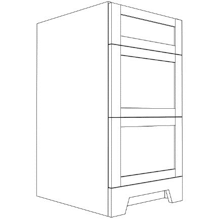 SSW-Bathroom Drawer Base - 15&quot;