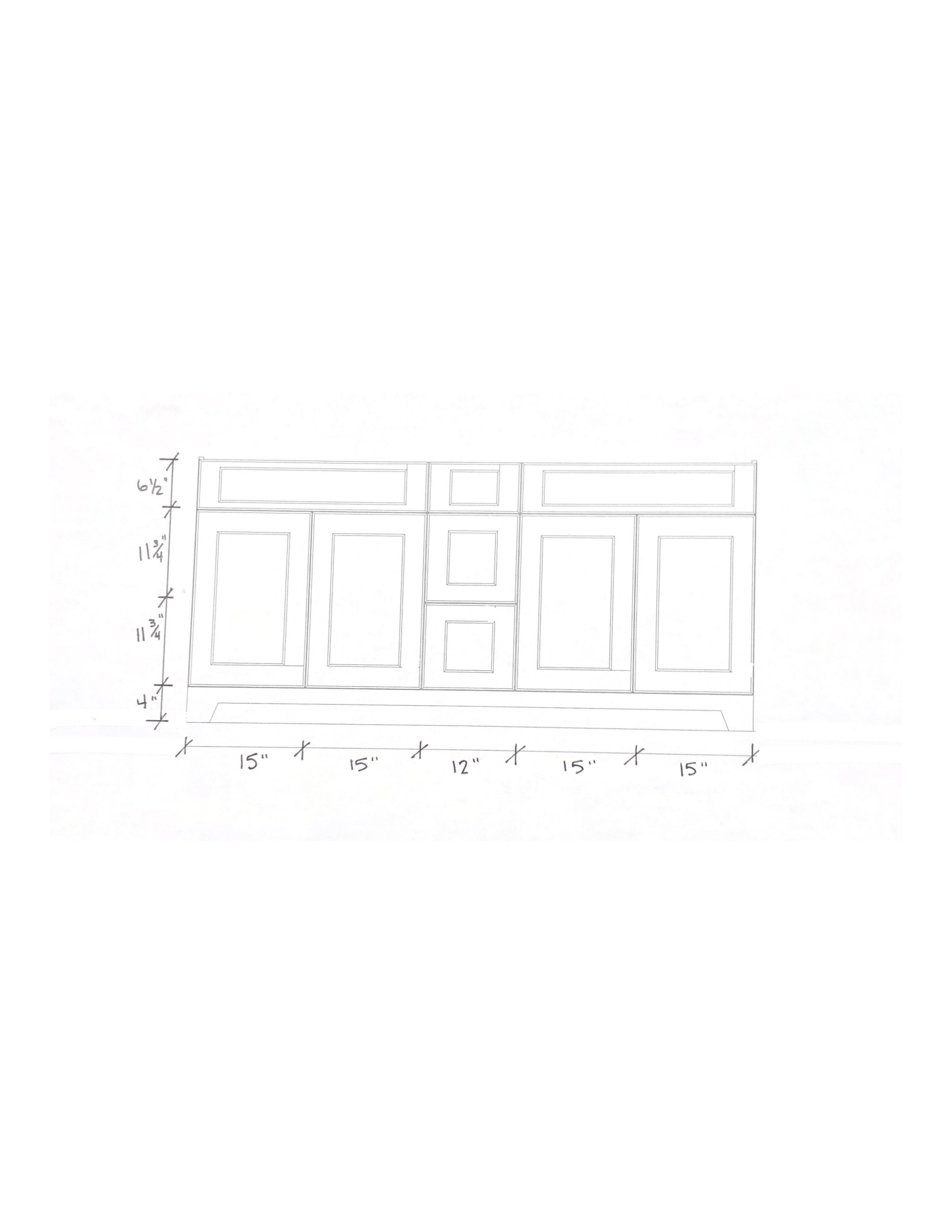 BSS-Bathroom Vanity Cabinets with Door &amp; Drawers - 72&quot; Double