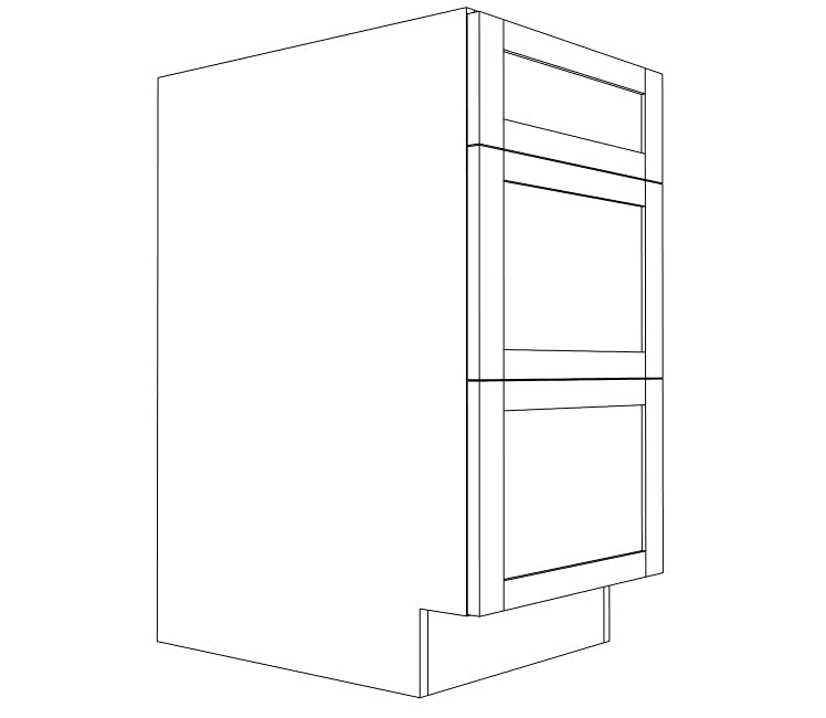 BBW-Base Cabinet With 3 Drawers