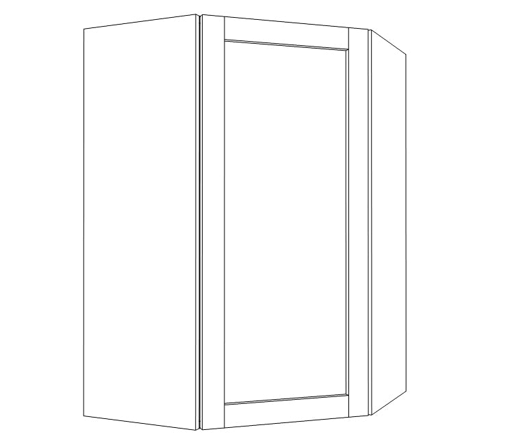 SSFG-Wall Corner Diagonal Cabinet - 24&quot; Wide