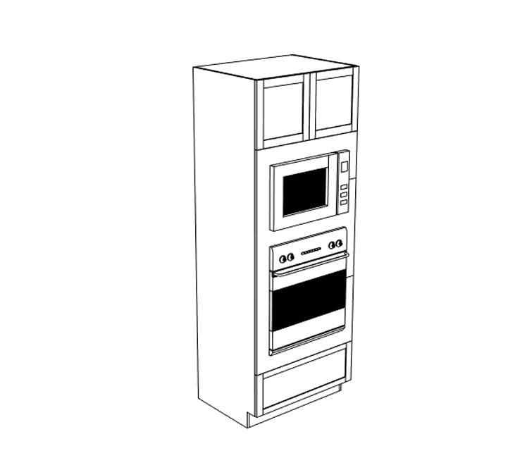 SSCG-Tall Pantry Cabinet With Microwave and Oven Compartment