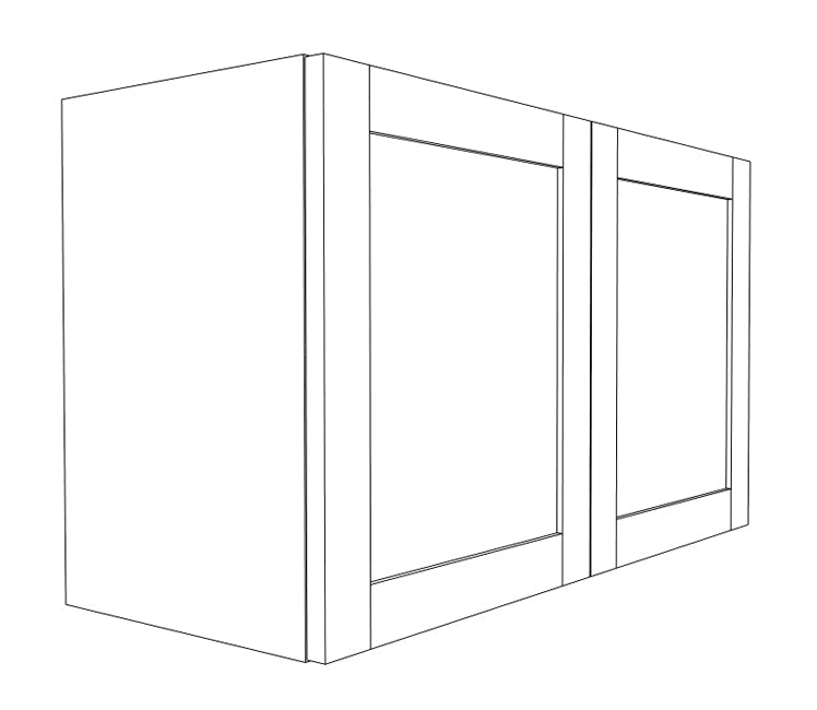 SSW-Wall Cabinet - 2 Doors 18&quot; Height