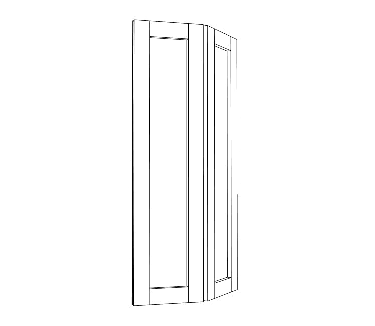 SSW-Wall End Angle Cabinet - 12&quot; Width